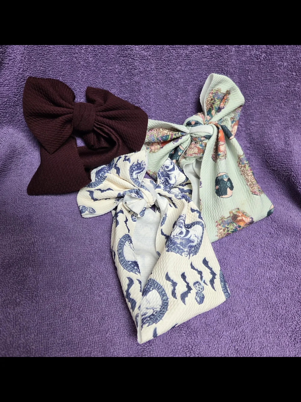 Halloween Baby Toddler Hair Bows Set Of Three Multicolor